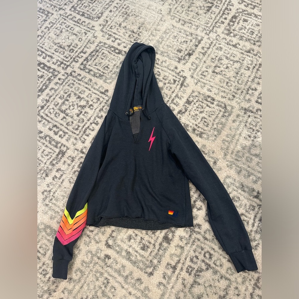 aviator nation cropped hoodie